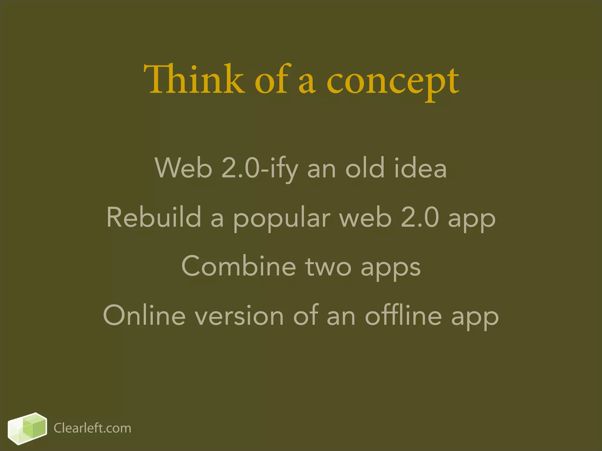 How to Bluff Your Way in Web 2.0