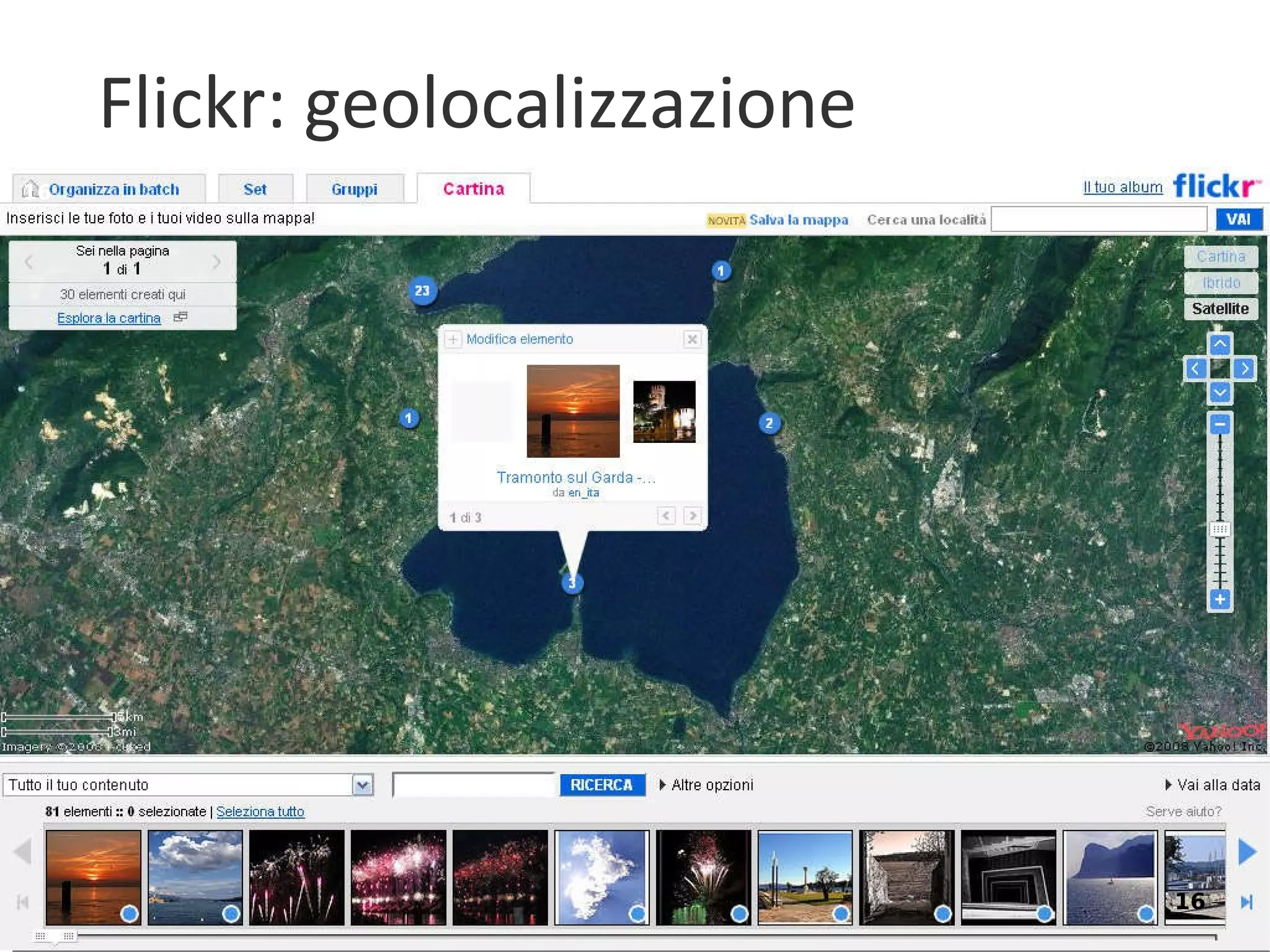 Flickr: geolocalizzazione 