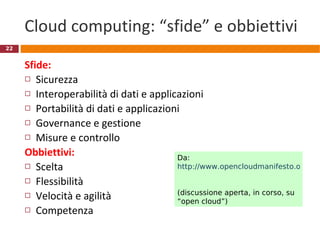Online office suites: svantaggi Data security. Tutti i propri dati risiedono su un  server remoto, di cui non si ha il controllo  (anche se si possono effettuare regolari backup).  Velocità.  Le office suite attualmente disponibili richiedono spesso una  connessione a banda larga Completezza funzionale. Attualmente, le funzioni fornite dalle suites online sono  meno complete  di quelle fornite dalle suite tradizionali. Non è agevole lavorare off-line: per ricevere e trasmettere le modifiche  occorre essere connessi. Vedi  http://en.wikipedia.org/wiki/Online_Office R.Polillo – Corso Web 2.0 (ott 2008) 