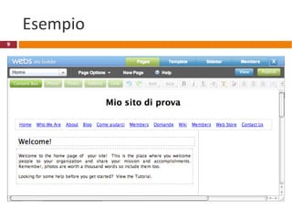 Terminologia Nell’ambito del cloud computing si usano molti termini, sigle, slogan, che cambiano spesso. Per es.: Utility computing : quando si forniscono risorse “a consumo”, come nelle public utilities (es.: fornitura di gas o di energia elettrica) Software as a service   (SaaS): quando si forniscono servizi applicativi Grid computing : quando si utilizzano risorse di calcolo distribuite, utilizzando cicli di CPU inutilizzati Rem tene, verba sequentur… R.Polillo – Corso Web 2.0 (ott 2009) 