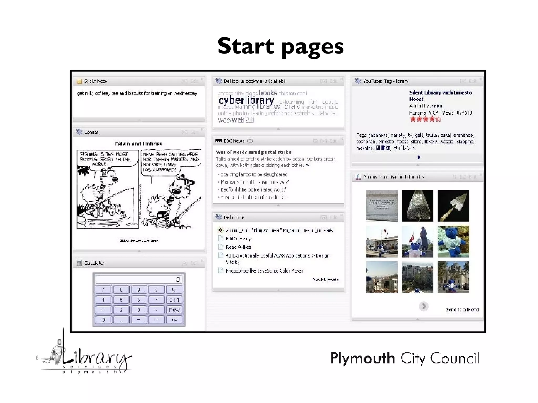Start pages   
