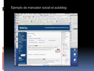   Ejemplo de marcador social el auloblog 