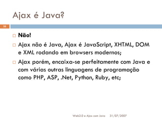 Web2.0 e Ajax