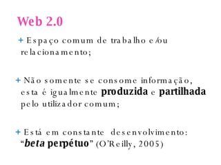 Web2.0 E Aprendizagem Online   Lisboa