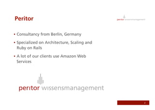 Use Somebody Else's Infrastructure - Utilizing Amazon S3 and EC2