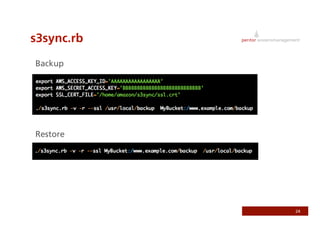 Use Somebody Else's Infrastructure - Utilizing Amazon S3 and EC2