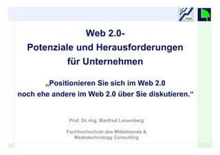 Web2.0 im Unternehmen
