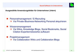 Web2.0 im Unternehmen