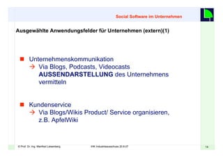 Web2.0 im Unternehmen
