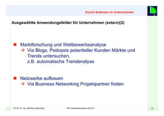 Web2.0 im Unternehmen