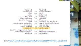 Bron:  http://www.oreillynet.com/pub/a/oreilly/tim/news/2005/09/30/what-is-web-20.html 