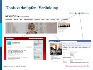 Tools verknüpfen: Verlinkung http://www.nrw-forum.de   