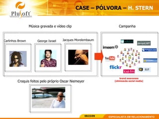 CASE – PÓLVORA –  H. STERN   Carlinhos Brown George Israel Jacques Morelembaum Música gravada e vídeo clip Croquis feitos pelo próprio Oscar Niemeyer brand awareness [otimizacão social media] Campanha 