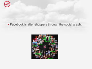 Facebook is after shoppers through the social graph.  