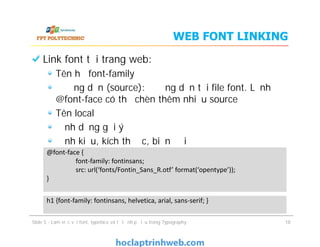 Link Typeface BÀI 5 Làm việc với FONT, TYPEFACE và tỷ lệ nhịp điệu trong TYPOGRAPHY ...