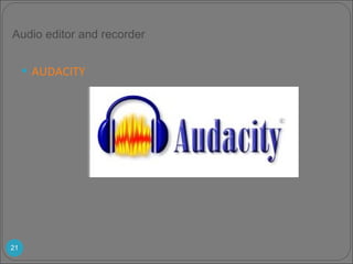 AUDACITY Audio editor and recorder 