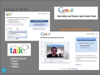 G-MAIL VOICE AND AUDIO GOOGLETALK: CHAT VOICE VIDEO GOOGLE APPS 
