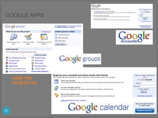 TAKE THE TOUR OF GOOGLE GROUPS GOOGLE APPS 