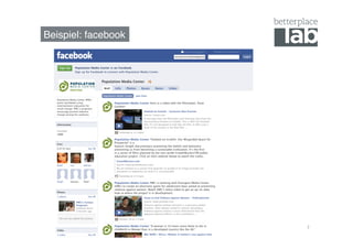 Beispiel: facebook!




                      7	
  
 