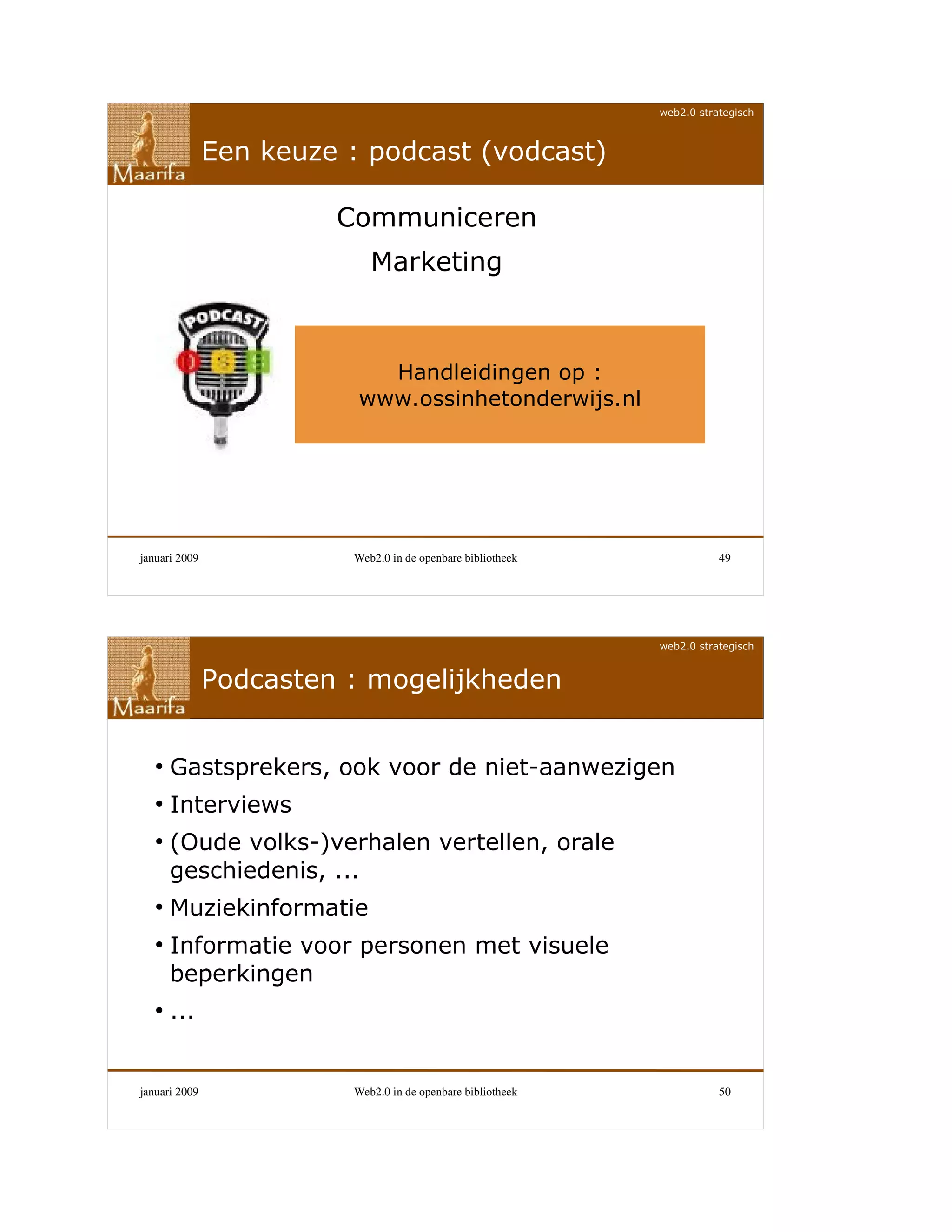 Web 2.0 in de openbare bibliotheek