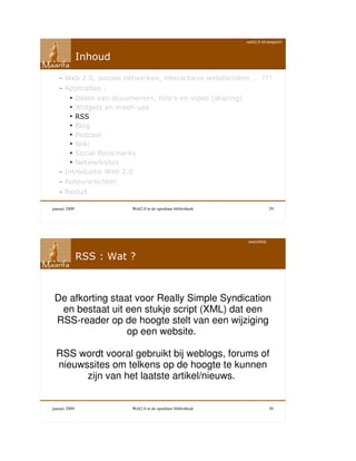Web 2.0 in de openbare bibliotheek