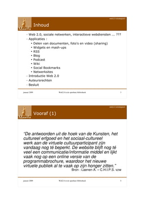 Web 2.0 in de openbare bibliotheek