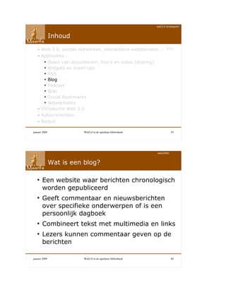 Web 2.0 in de openbare bibliotheek