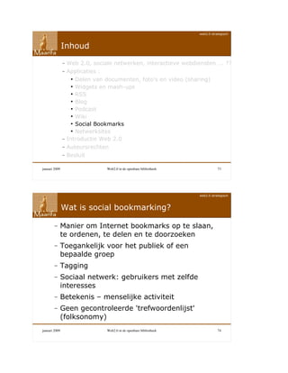 Web 2.0 in de openbare bibliotheek