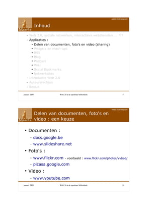 Web 2.0 in de openbare bibliotheek