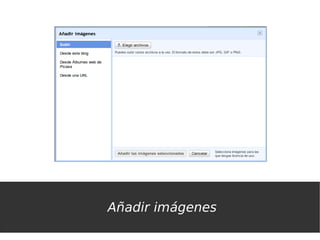 Añadir imágenes
 