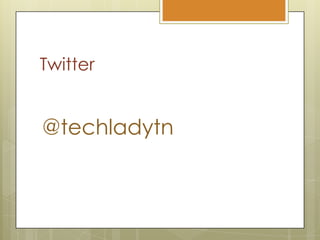 Twitter@techladytn