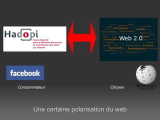 Une certaine polarisation du web Consommateur Citoyen 