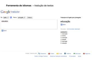 Alertas   – registro de alertas sobre assuntos de interesse 