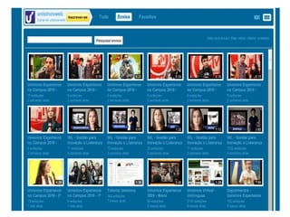 Podcasting e videocasting (áudio ou vídeo + RSS) 