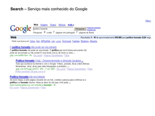 Search  – Serviço mais conhecido do Google 