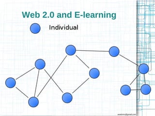 Web 2.0 and E-learning




                         aswinms@gmail.com
 
