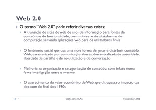 Apresentação sobre web 2.0
