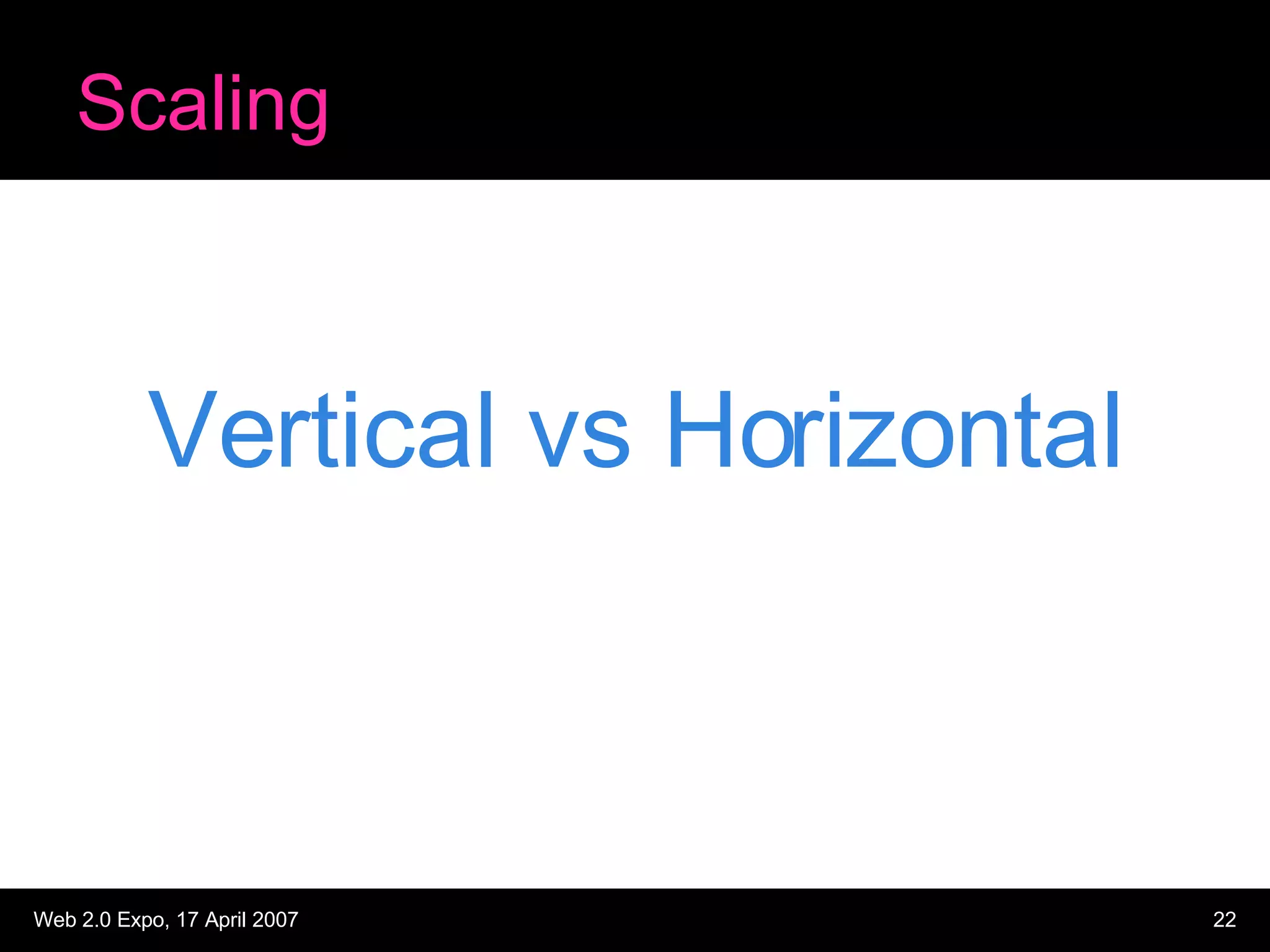 Scaling Vertical vs Horizontal 