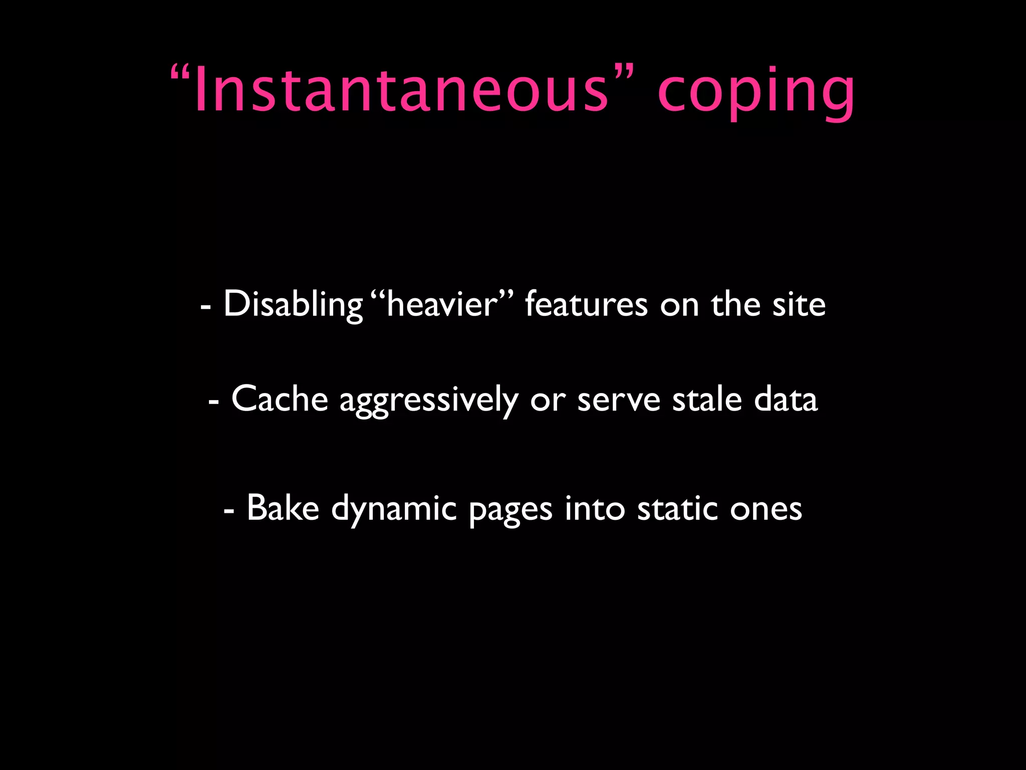 Capacity Planning for Web Operations - Web20 Expo 2008