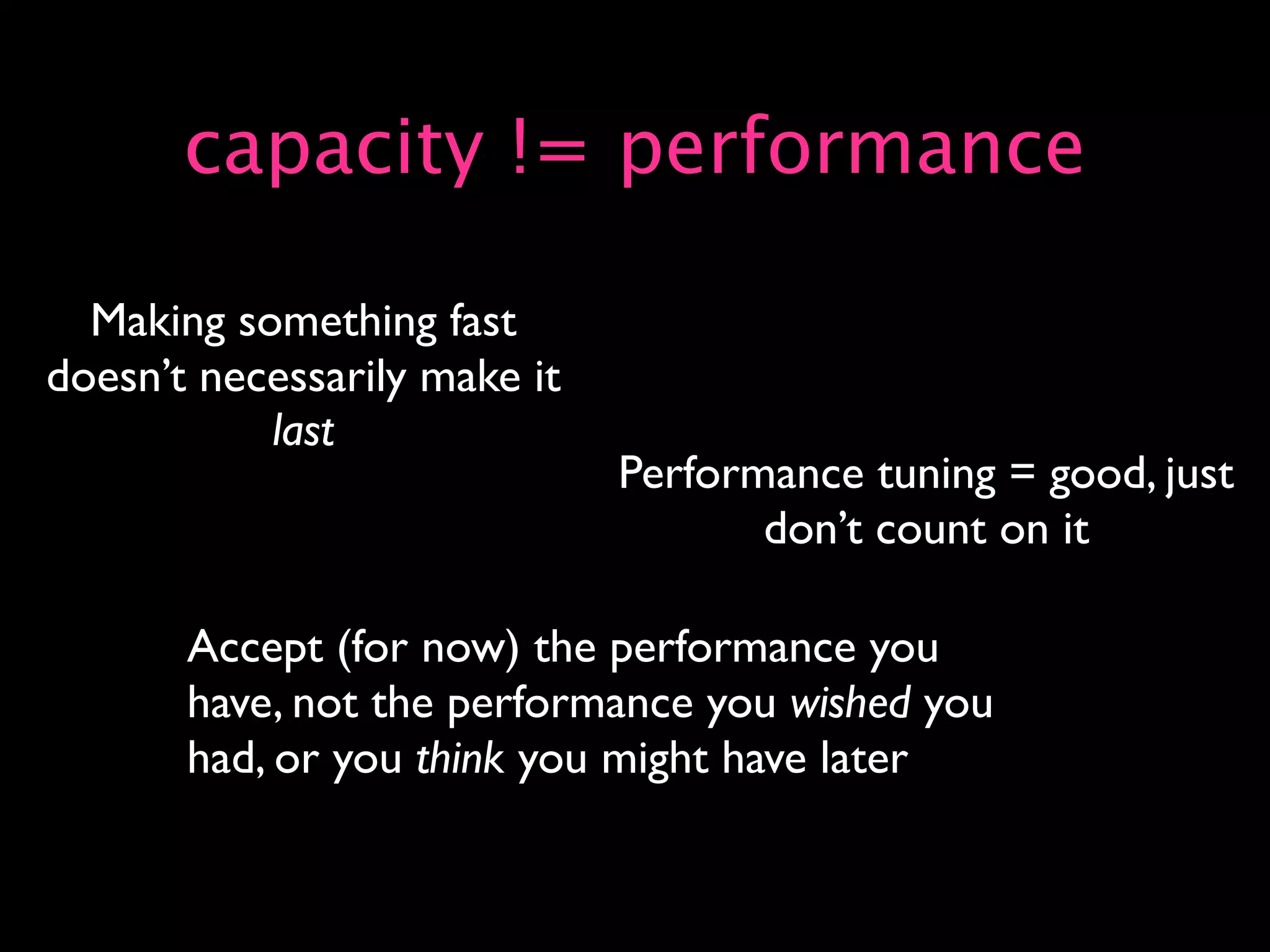 Capacity Planning for Web Operations - Web20 Expo 2008