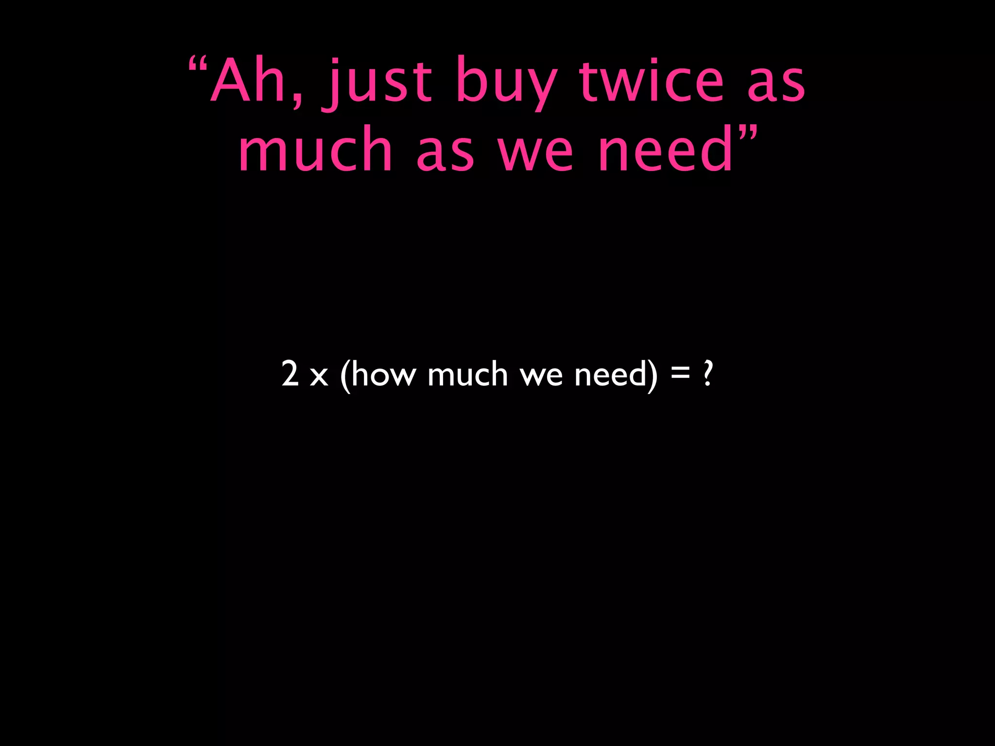 Capacity Planning for Web Operations - Web20 Expo 2008