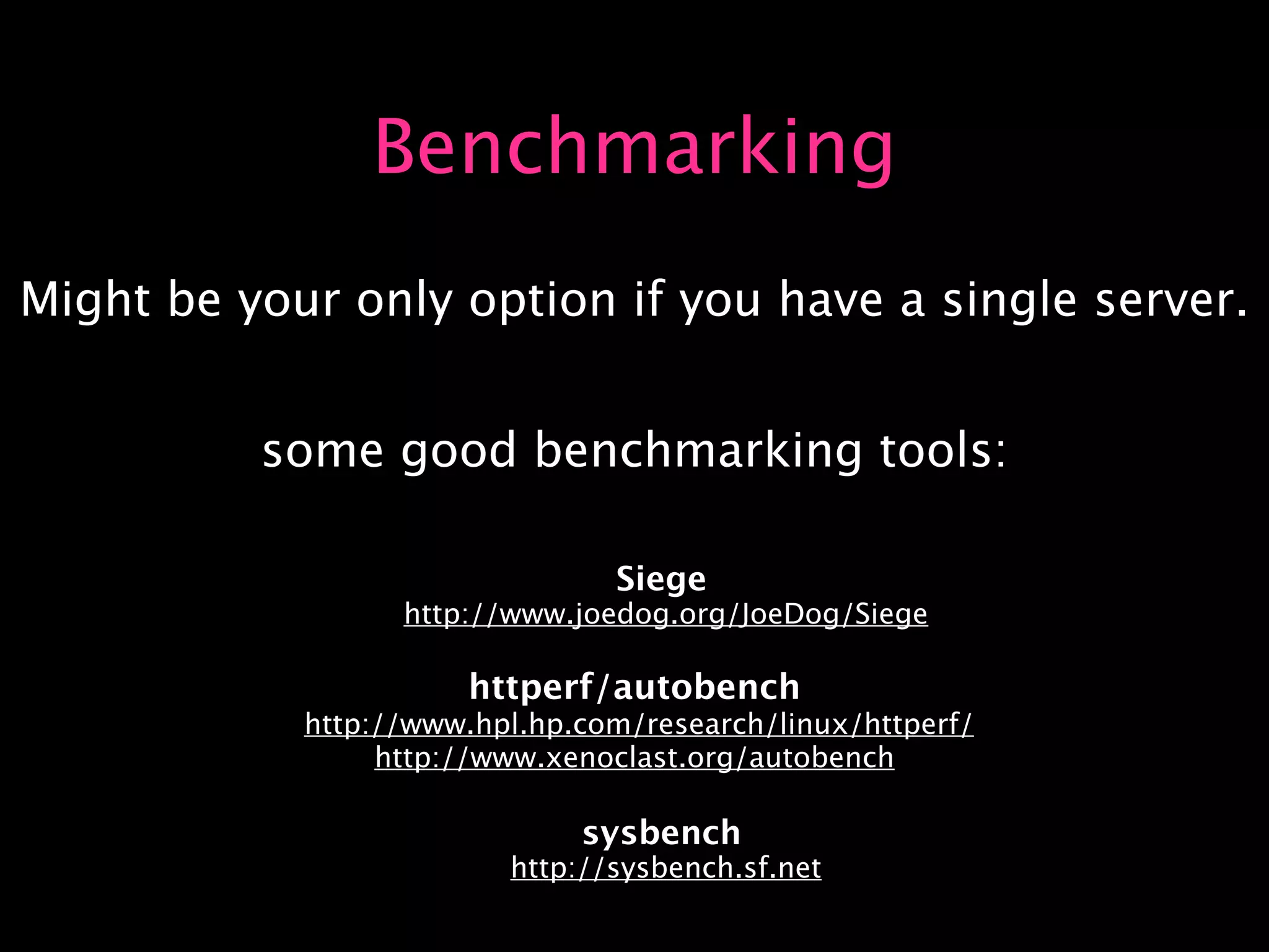 Capacity Planning for Web Operations - Web20 Expo 2008