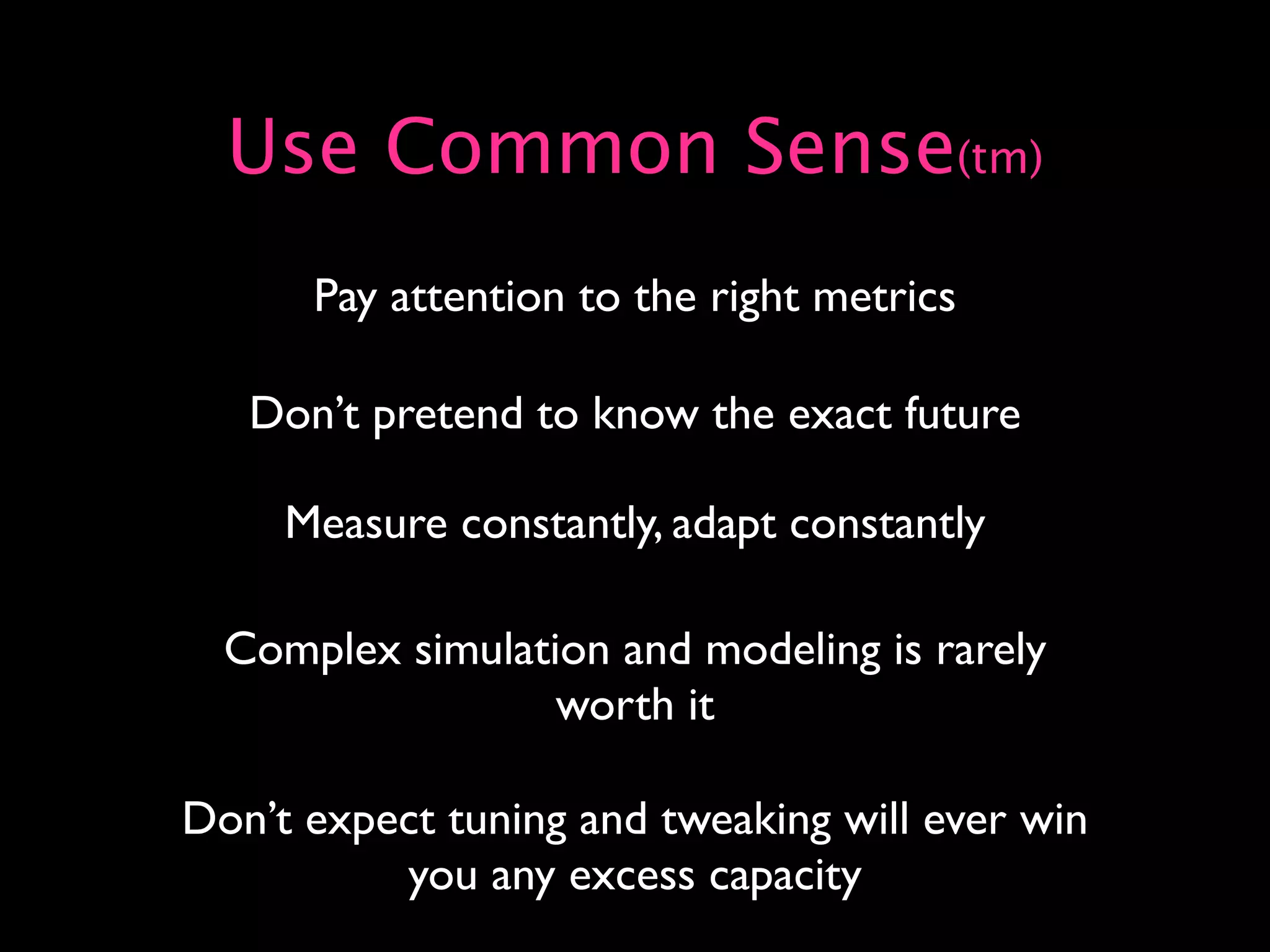 Capacity Planning for Web Operations - Web20 Expo 2008