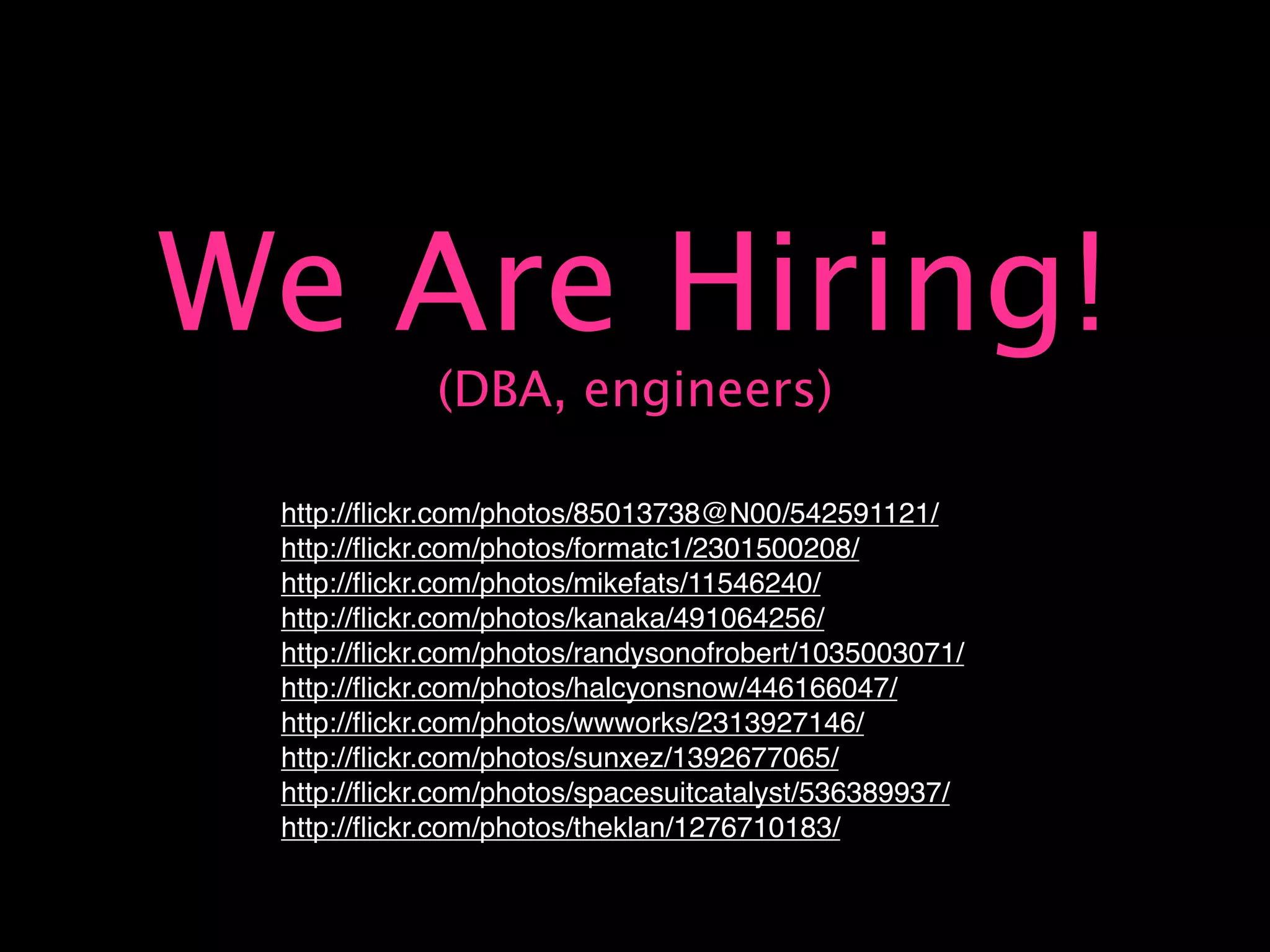 Capacity Planning for Web Operations - Web20 Expo 2008