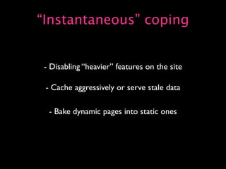 Capacity Planning for Web Operations - Web20 Expo 2008