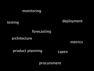 Capacity Planning for Web Operations - Web20 Expo 2008