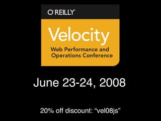 Capacity Planning for Web Operations - Web20 Expo 2008