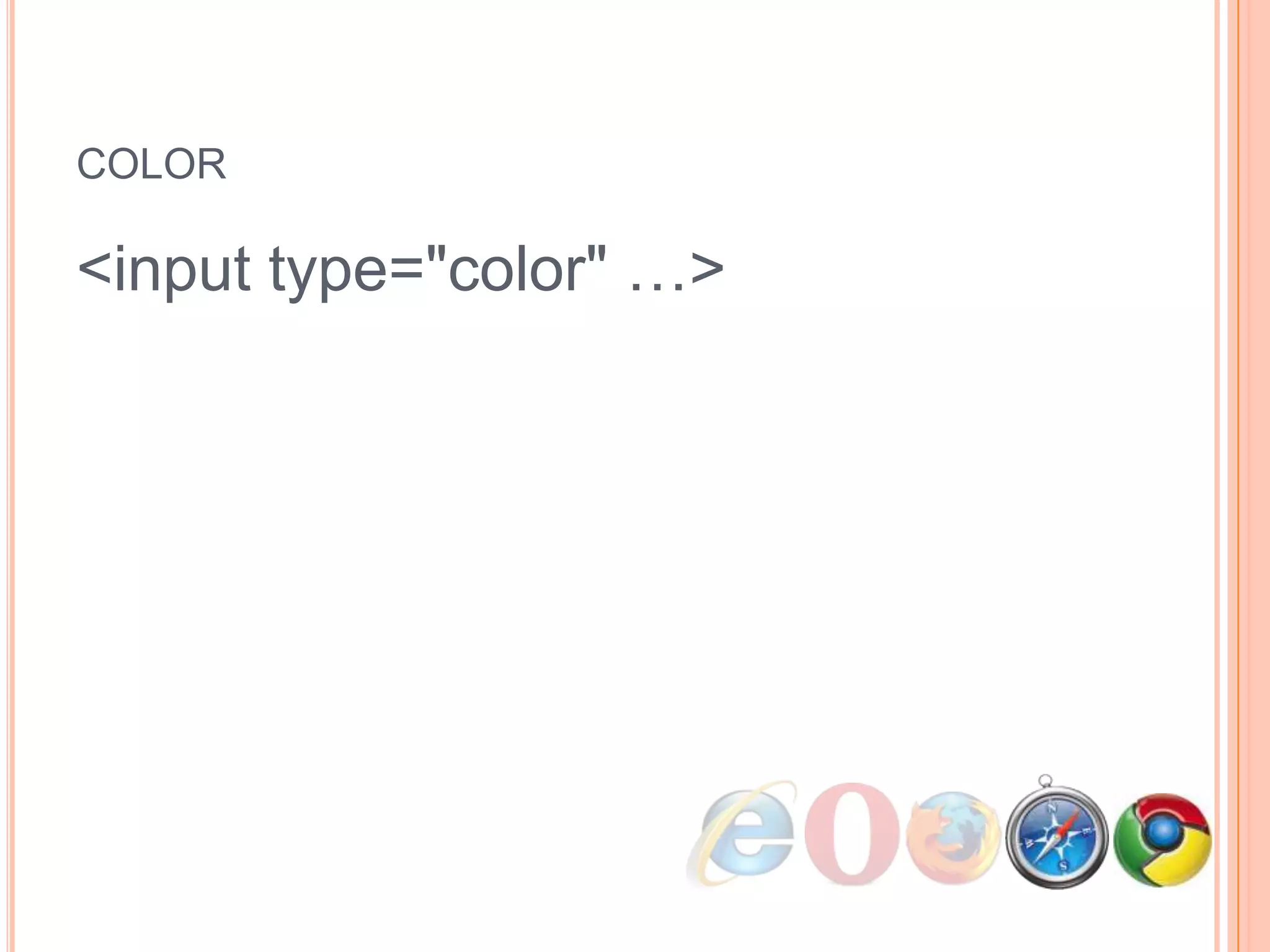 color<input type="color" …>