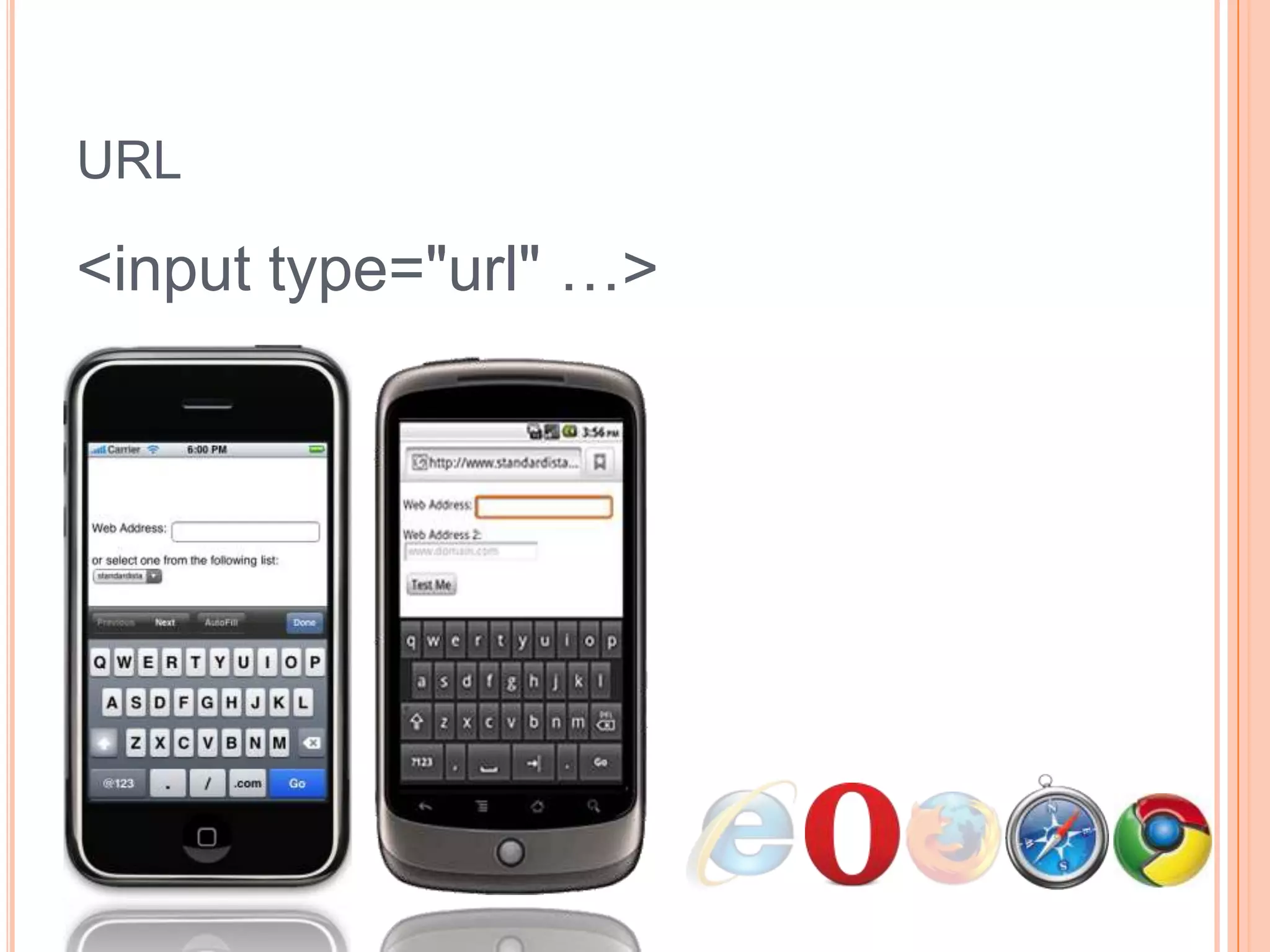URL<input type="url" …>