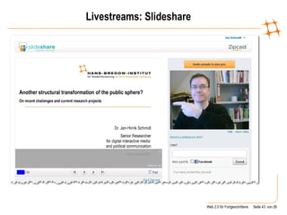 Livestreams: Slideshare 